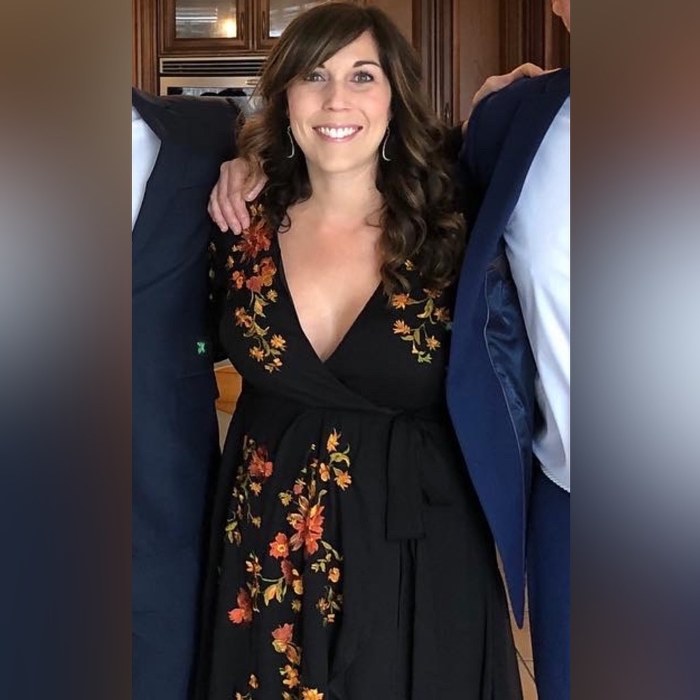 ASOS Maternity chiffon wrap dress